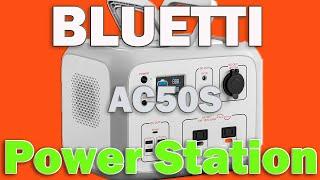 BLUETTI Portable Power Station AC50S 500Wh Solar Generator Lithium Battery Backup with 2x110V3...