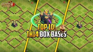 TOP 10 BEST TOWN HALL 14 TH14 BOX BASES LAYOUT + COPY LINK 2023  CLASH OF CLANS