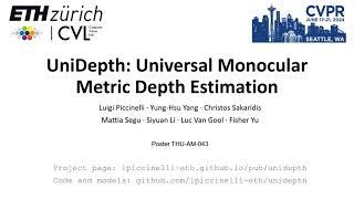 CVPR 2024 UniDepth Universal Monocular Depth Estimation