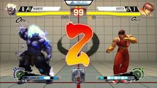 Branbert Oni vs Kiyotea Guy - EVO 2015 USF4 Pools - 720p60fps