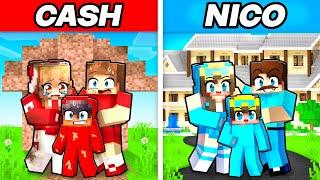 NICO FAMILY vs CASH FAMILY HOUSE in Minecraft