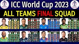 ICC World Cup 2023 - All Teams Full & Final Squad  All Teams Official Squad ICC ODI World Cup 2023