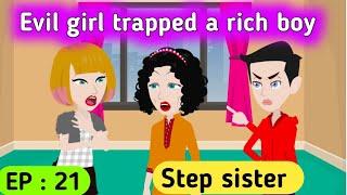 Step sister part 21  English story  Learn English  Animated stories  Sunshine English