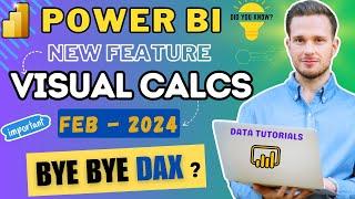 Power BI  New Feature  Visual Calculations  New Release  Power BI Tutorial 2024  #powerbi