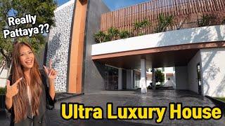 Is it Pattaya??? Touring a Wealthy Community Ultra Luxury Private House with Elevator Gym Pool