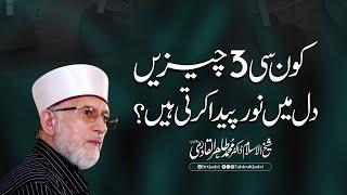 Kon se 3 Chezen Dill me Noor Paida Karti hen?  Shaykh-ul-Islam Dr Muhammad Tahir-ul-Qadri #islam
