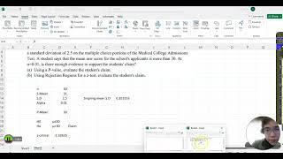 MAT 209 Lesson 13-5 One sample Hypothesis test using z test Right tailed test