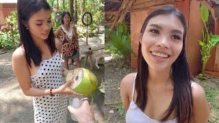  Big Coconuts In Her Jungle🪴Dumaguete Philippines