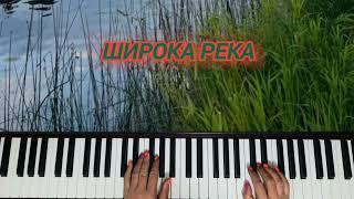 ШИРОКА РЕКА из репертуара Надежды Кадышевой подробный разбор на пианино#piano #туториалпианино