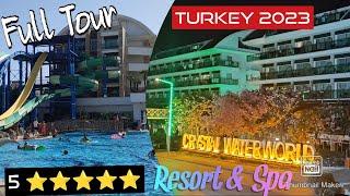 Crystal Waterworld Resort & Spa - Hotel Tour Review Walk - 5 ⭐⭐⭐⭐⭐ Antalya Belek Side Turkey  2023