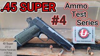 .45 SUPER Ammo Testing Series #4 Underwood 200gr Xtreme Penetrator  5 1911 AccuracyGel