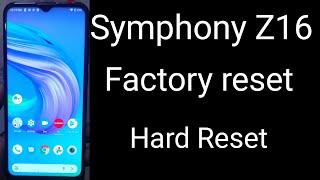 Symphony Z16 Hard ResetSymphony Z16 Pattern Unlock