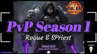 World of Warcraft The War Within Season 1 PvP 2v2 Arena Climb to 1600 RBG R1 Rogue & Glad SPriest