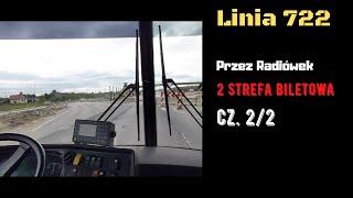 #7 cz. 22 Linia 722 Warszawa - kier.Otwock - Kupiecka przez Radiówek cabview Solaris U12 1820