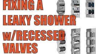 How to fix a dripping shower with concealed 14 turn valves