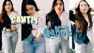 mama muda cantik jualan online celana jeans