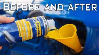 Used Rheinol injector and carburate cleaner Unexpected Result Does Fuel Injector Cleaner works