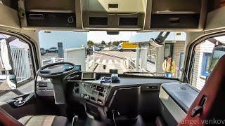 CV truck Driving Volvo fh13 500- Germany Wittenberg to A9 cockpit view 4K pre - pandemic edition