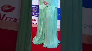 Alia Bhatt in green at red carpet at ZeeCine Awards 2023