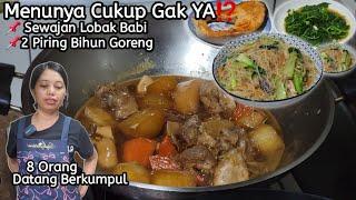 Masak Babi + Lobak Sewajan dan Bihun Goreng Urang  Menyiapkan Menu Majikan