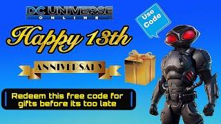 DCUO New Code Redeem Right Now for Free 13th Anniversary Gifts 2024