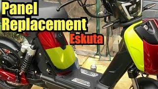 Changing the panels on my Eskuta MK3 electric bike