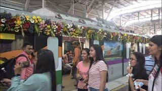 MEGA INAUGURAL RUN - Pune Metro Aqua Line Fun Filled Full Journey From Vanaz To Garware College 