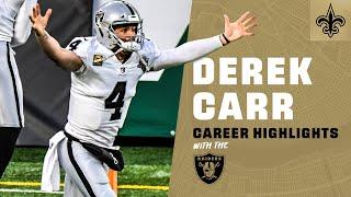 Derek Carr Career Highlights w Raiders  New Orleans Saints