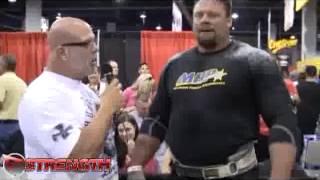 Mike Burke Sets World Record in the Dumbell Press at the 2012 Olympia Strongman