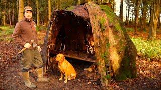 Building A Primitive Bushcraft Survival Shelter With Hand Tools
