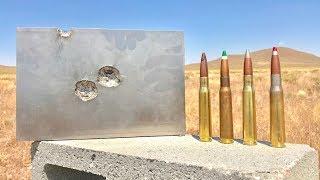 50 CAL VS TITANIUM AT 90 DEGREES Not a good idea AT ALL 