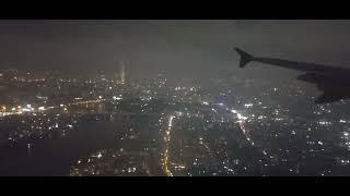 Vietnam Airlines Airbus A321 landing Tan Son Nhat Int Airport RWY 25R  Night