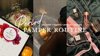 RELAXING PERIOD PAMPER ROUTINE PAIN RELIEF +  SELF CARE + HYGIENE + FAV PRODUCTS