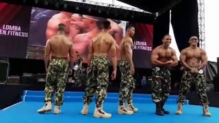 Muscle Army event body contest Marinir Indonesia Guest Pose Taat Pribadi