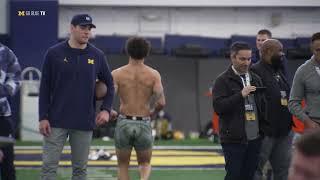 Wolverines wide receiver Roman Wilson from Michigans Pro Day on Friday