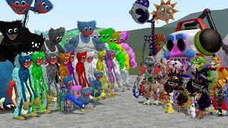 ALL FNAF 1-9 SECURITY BREACH ANIMATRONICS VS ALL HUGGY WUGGY COLORS AND AMALGAMATIONS In Garrys Mod