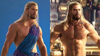 Real vs. Movie - Thor Love And Thunder
