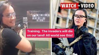 Invaders will die Miss Ukraine joins fight against Russian invasion