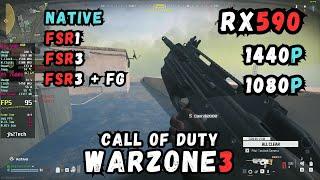 RX 590 8GB  COD Warzone - 1080p 1440p Balanced Settings + FSR3FSR1Native  + Frame Generation