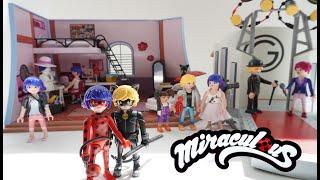 Marinettes Bedroom and Adriens Fashion Show Miraculous Ladybug Playmobil Playset