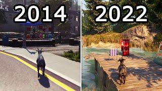 Evolution of Goat Simulator 2014-2022