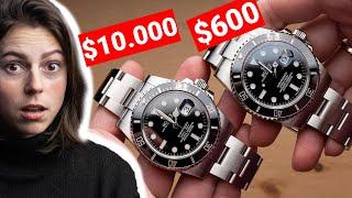 ROLEX REAL vs FAKE Rolex Submariner vs $600 HIGH END Replica  116610LN