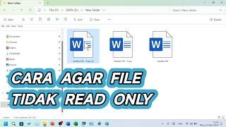 Tutorial Agar File Tidak Read Only di Windows 11