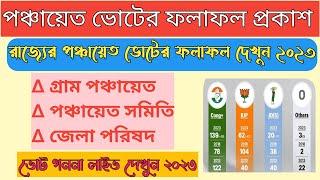 2023 পঞ্চায়েত ভোটের ফলাফল ।পঞ্চায়েত রেজাল্ট নিজের মোবাইলের দেখুন নিজের এলাকায় কে জিতলো