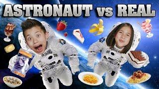 ASTRONAUT FOOD vs. REAL FOOD CHALLENGE Outer Space Taste Test