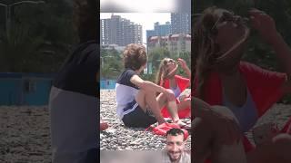  She made him wet ️ Crazy Beach Girl Prank #prank #crazygirl #funny #comedy#viralranding