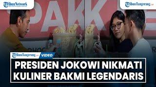 Presiden Jokowi Nikmati Kuliner Bakmi Legendaris di Jogjakarta