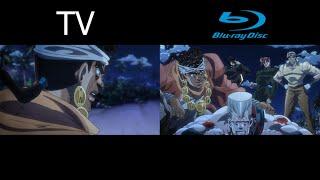 JJBA Part 3 Ep 21-22 TV vs Blu ray