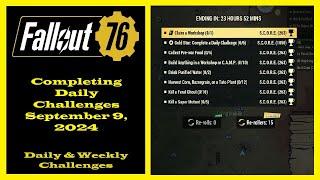 Completing Daily Challenges for September 9 2024 - Fallout 76 Daily Challenge Guide