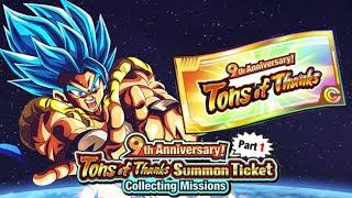 HOW TO GET THE 9TH ANNIVERSARY TONS OF THANKS TICKETS & HOW DO THEY WORK PART 1 DBZ DOKKAN BATTLE